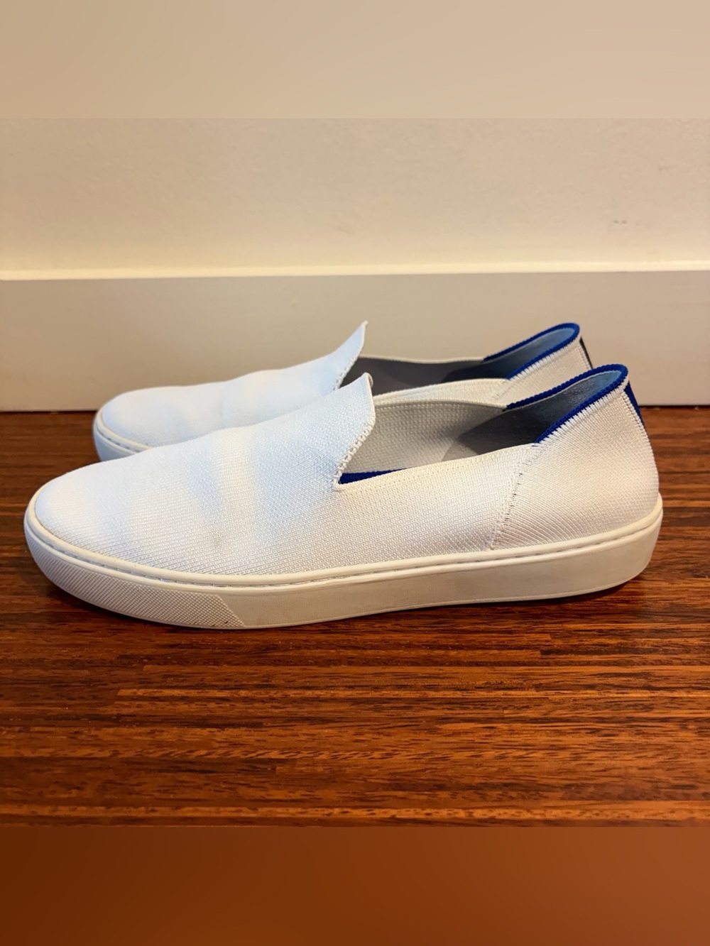 Rothy's Women's The Original Slip-On Sneakers - Bright White, Size 9.5